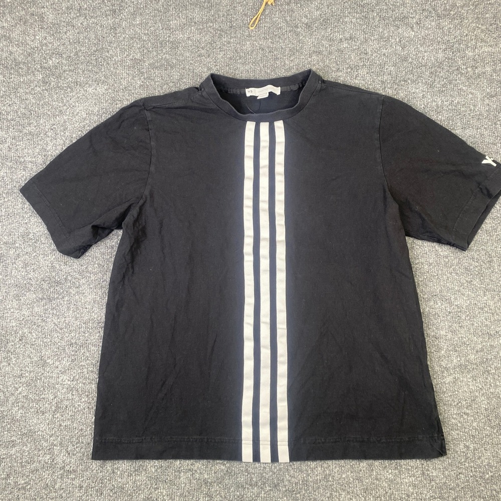 Adidas Y-3 Yohji Yamamoto 20th Anniversary 3 Stripe T-Shirt Black HG6095 Mens M